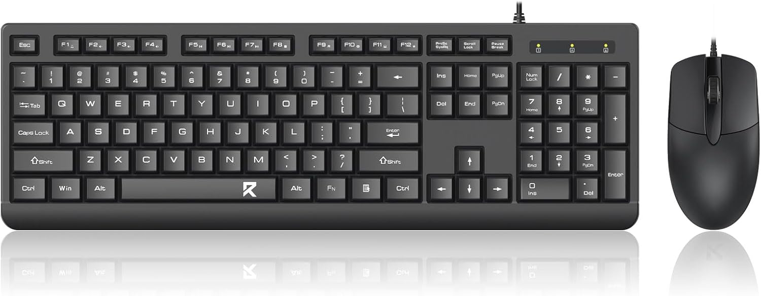 Black Bc7543 uaea keyboard ma le isumu combo