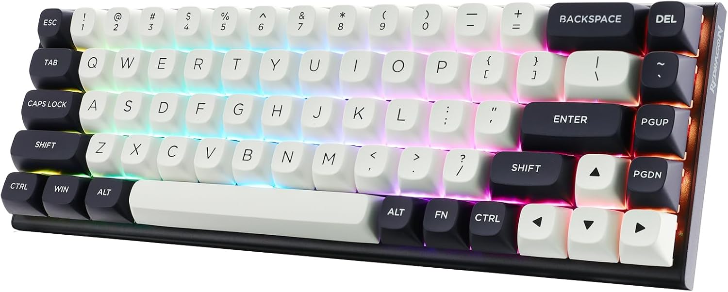 White / Blue-Black K701 Vermid Trigger 60% Wilding Magnetic Tali le masini Gambboal keyboard