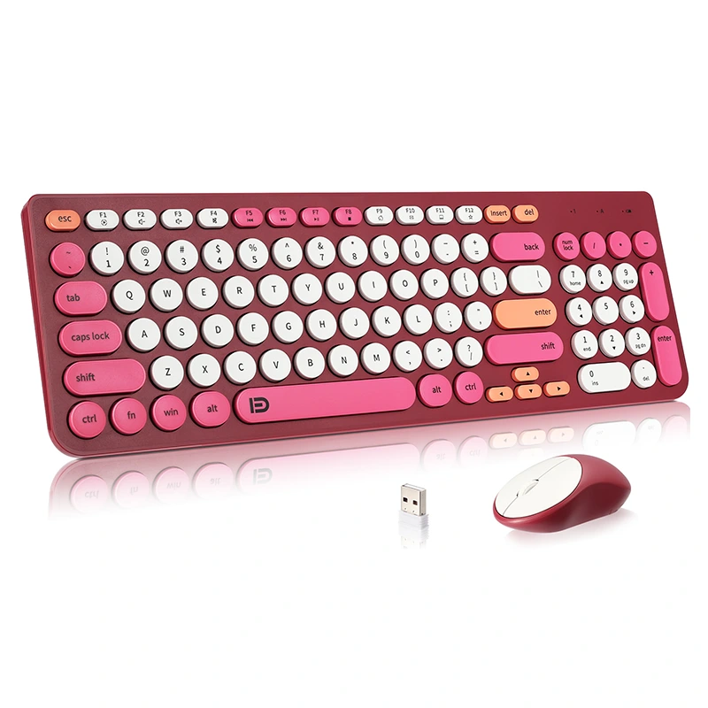 Uaea le keyboard keyboard ma le isumu kolobo ma taamilosaga ki luga 2.4GHZ